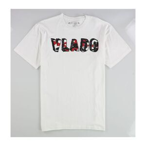 Vlado Mens 3D Logo Graphic T-Shirt, White, L, DM